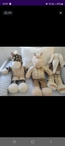 Pelúcias para quarto infantil ou decoração de festa