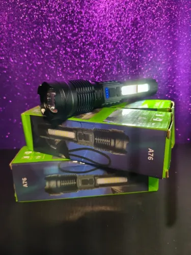 Lanterna LED Recarregável USB 7 Modos Alta Potência - [ENTREGA GRATIS EM BOA VISTA-RR]