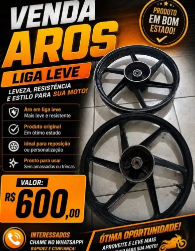 Par de aros sem câmara