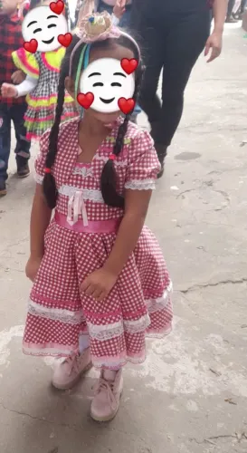 Vestido de quadrilha 4/5 anos