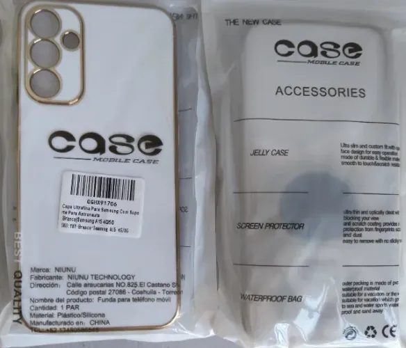 Lote 015 Capa Ultrafina para Samsung com Suporte para Astronauta Branco Samsung A15 4G/5G