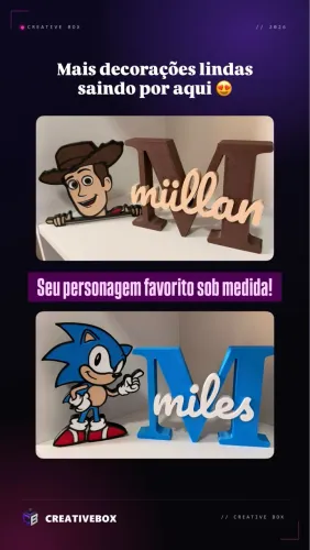 Placa infantil de nome personalizada