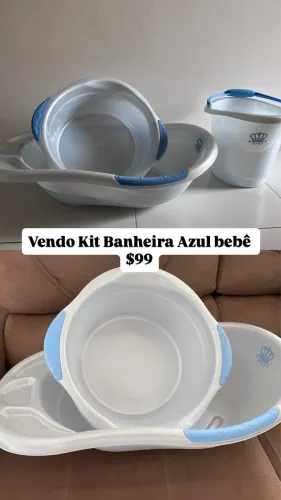 Kit de Banheira e Baldes 