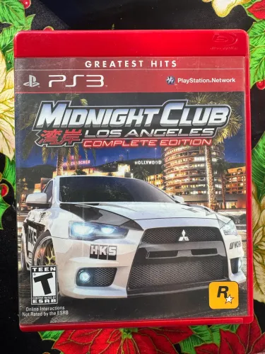 Midnight Club Los Angeles Complete Edition PS3 Original Mídia Física