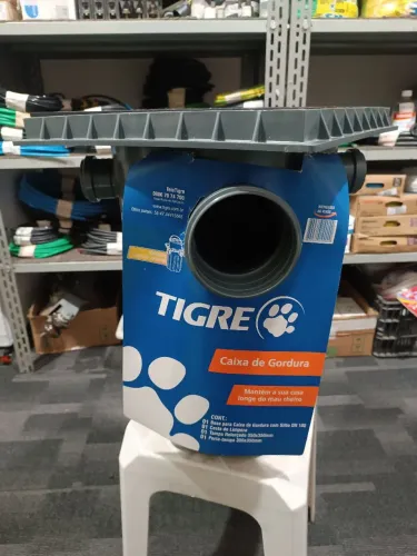 Caixa de Gordura Tigre Com Tampa e Cesto