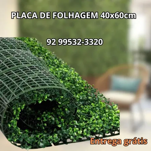 Placa de Folhagem Artificial - Muro Inglês Decorativo