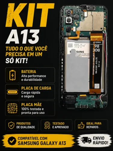 KIT PLACA MÃE ,BATERIA E PLACA DE CARGA A13