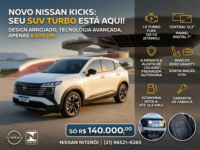 Nissan Kicks 1.0 Turbo Sense 2026