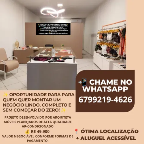 Estrutura Completa de Loja à Venda | R$ 49.900
