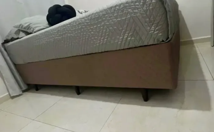Cama completa box casal Hercav 