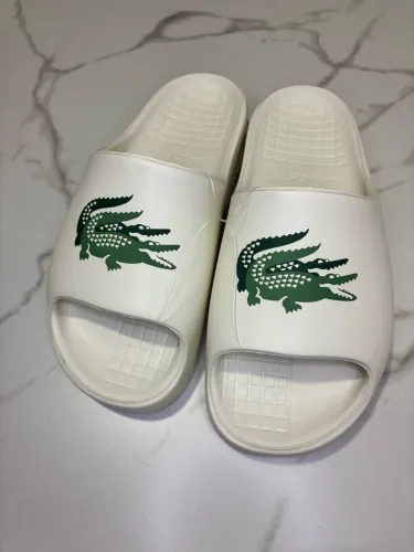 SLIDE LACOSTE BRANCO Chinelo
