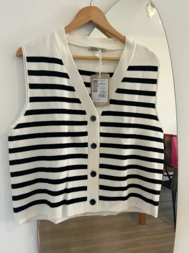 Blusa de tricot listrado Hering