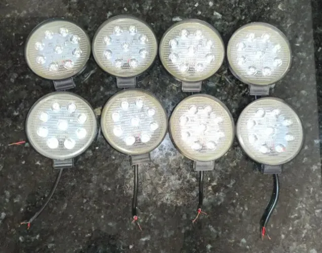 Kit 8 Faróis De Milha Auxiliar Led Tiger Auto (Usados)