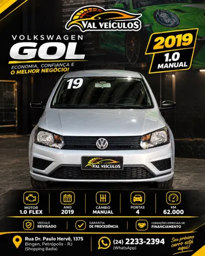 Volkswagen Gol Geração VII 1.0 12V Flex Mec. 4P 2019