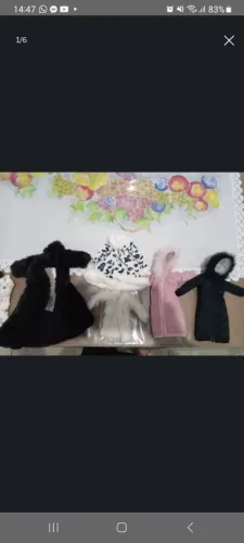 Casacos barbie de pelucia