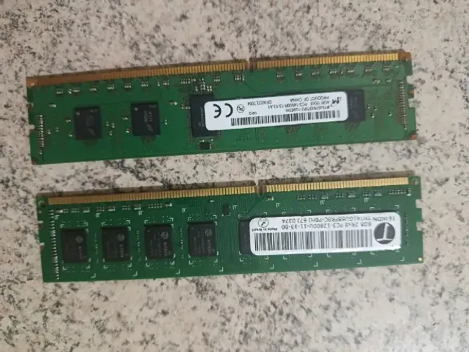 Memórias DDR3 1600MHz | 8GB + 4GB | Testadas | R$80 / R$30