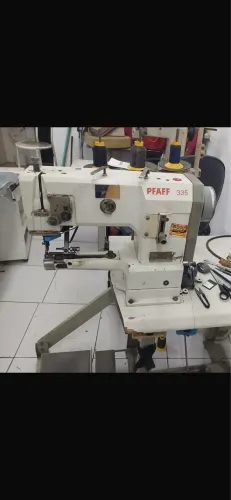 Máquina industrial de costura de braço, transporte triplo, para e costura pesada!