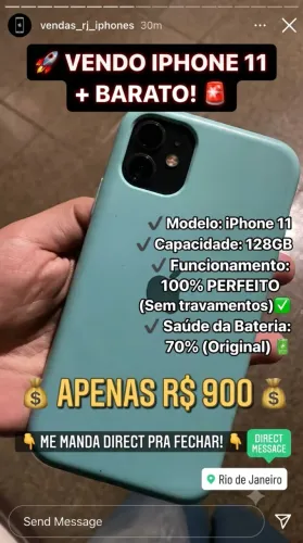 IPHONE 11 128GB PERFEITO ESTADO