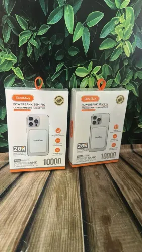 Carregador Portátil Mini Sem Fio 10000mah 20w Magnetico Unidade 