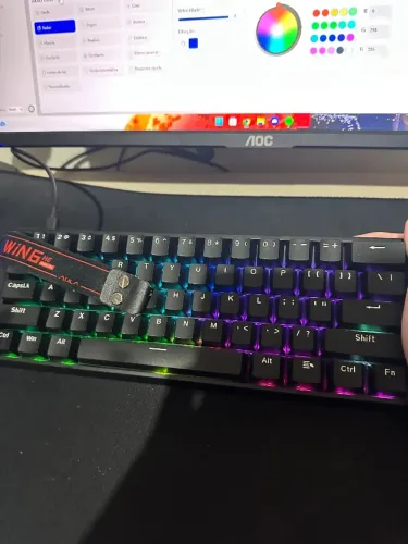 Teclado Magnético Aula Win 60 HE
