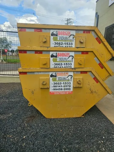CAÇAMBAS ESTACIONÁRIAS 3m³ SEMINOVAS