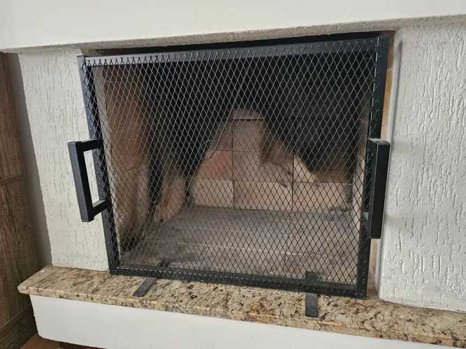 Kit proteção tela para lareira