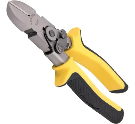 Alicate Corte Diagonal 7.1/2 Pol Força Dupla Vonder Amarelo