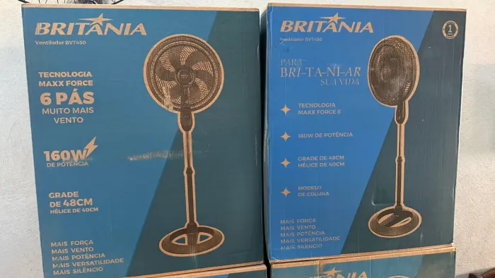 Ventilador TURBO BRITÂNIA a pronta entrega - lacrado