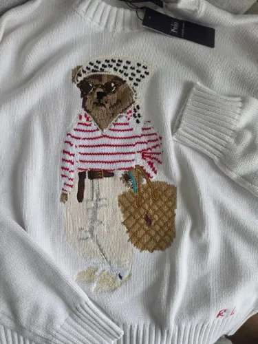 Polo Bear Trico / Sueter Branco