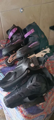 PATINS GONEW +JOELHEIRA CANELEIRA + PAUMILHAS ORTOPÉDICAS