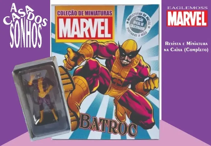 Coleção de Miniatura Marvel Eaglemoss Batroc Nº 174 Completo