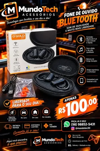 Fone Bluetooth sem Fio