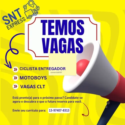 Estamos contratando para incio imediato