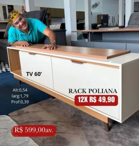 PROMOÇÃO DO PREÇO BAIXO Rack poliana 100% MDF