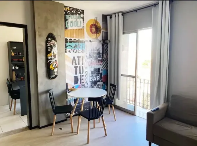 Apartamento mobiliado para locação no Edifício Ana Teresa, São Brás