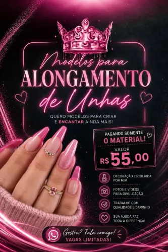Modelos alongamento de unhas 