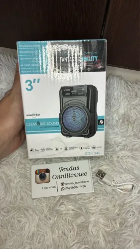 Caixinha de som Bluetooth 