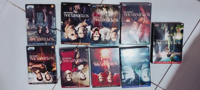 CD de DVD do sobrenatural temporada 1 até a 9 tudo completo