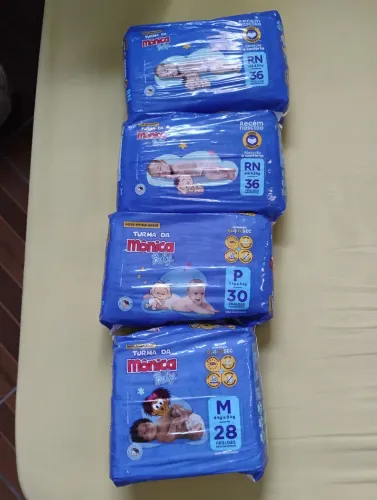 FRALDAS DESCARTÁVEIS TURMA DA MONICA