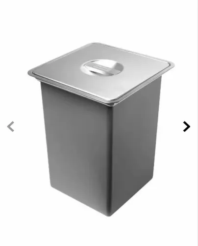 Lixeira de sobrepor franke inox escovado 10 litros