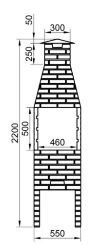 Forma Churrasqueira Tijolinho