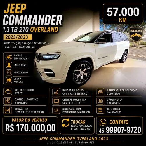Jeep Commander Overland T270 1.3 TB Flex AUT 2023