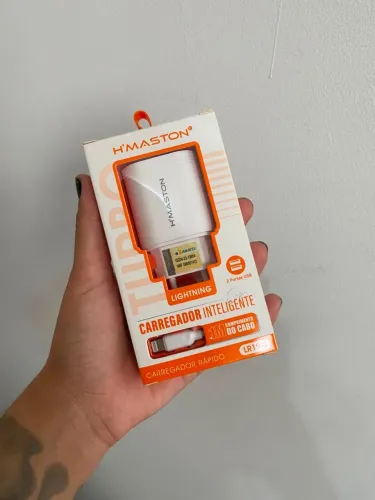 Carregador H?MASTON Lightning LR19-2 - 2 USB + Cabo de 1 Metro