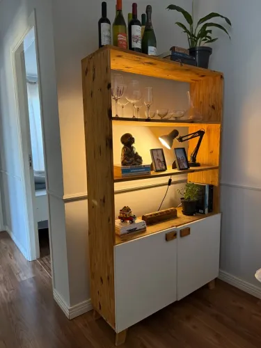Estante com 2 portas palete