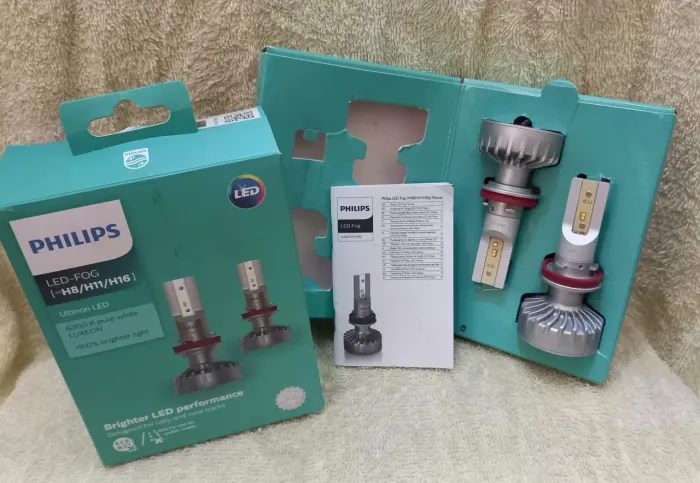Par de Lâmpadas Farol Led Fog H8/H11/H16 12V - Philips 11366ULX2 Original