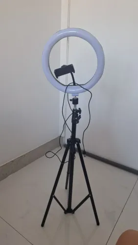 Ring light com tripé 26 cm novo