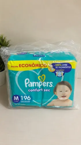 Fralda Pampers Confort Sec Tamanho M 196 Unidades