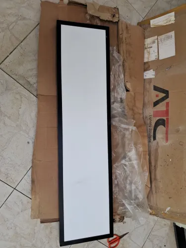 Painel luminária de Led retangular de sobrepor. 120 X 30 cm. 48w 4800k. Nova. 2 unidades
