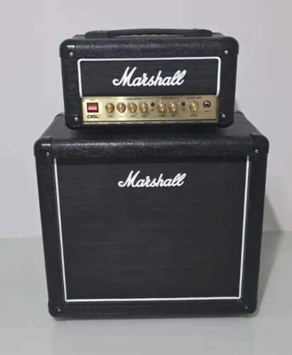 Cabeçote Marshall Dsl1hr + Gabinete Marshall Mx112 (usados)