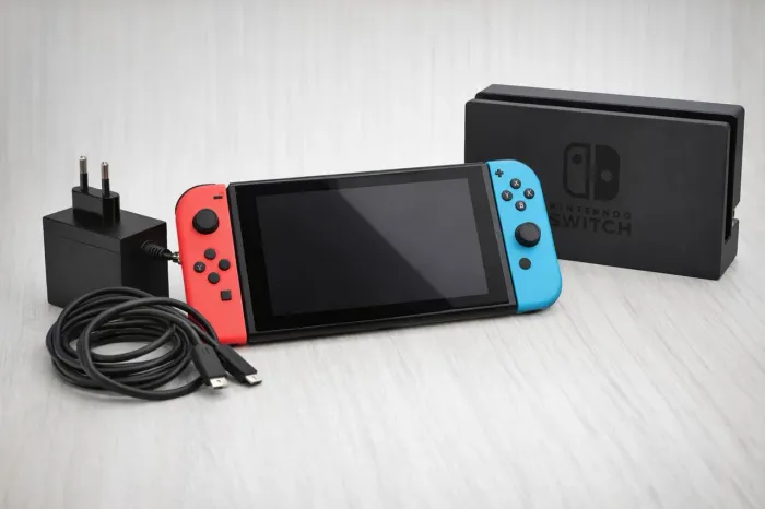 Nintendo Switch V2 + Base e cabos